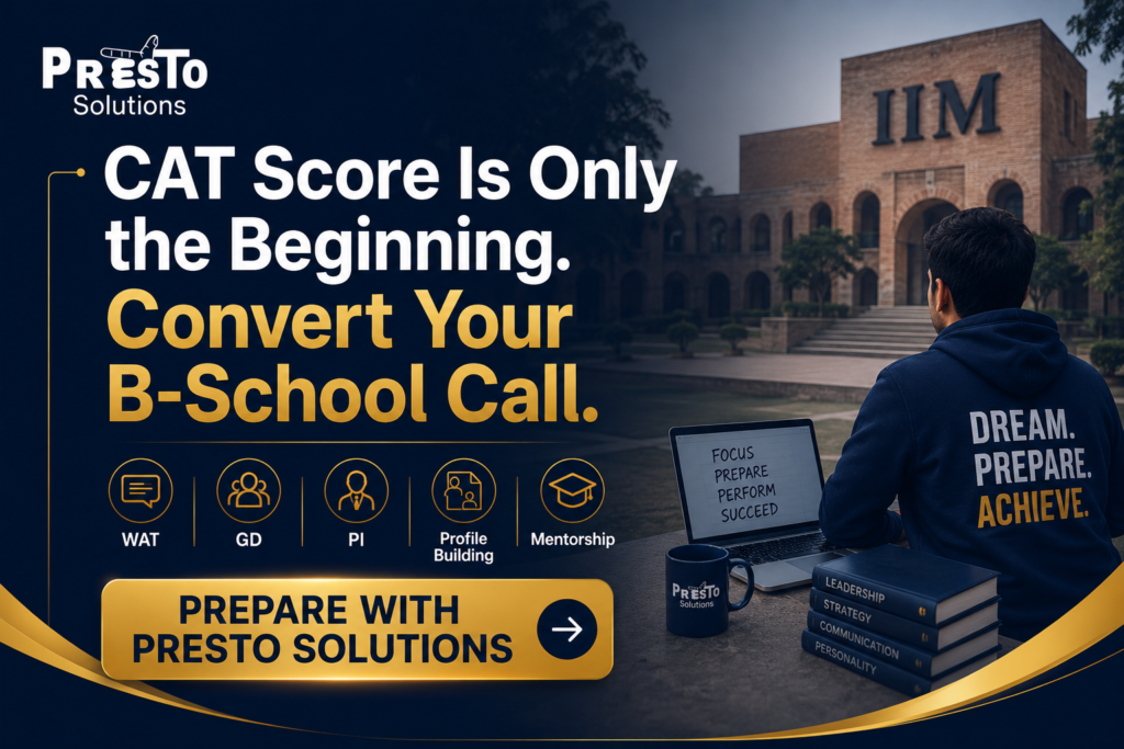 Presto Solutions WAT GDPI and MBA admission preparation